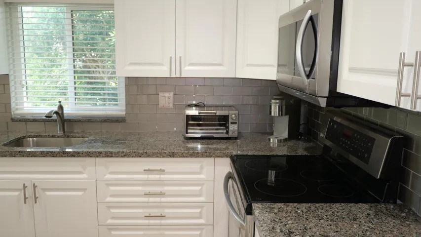 Lots of cabinets and counter space