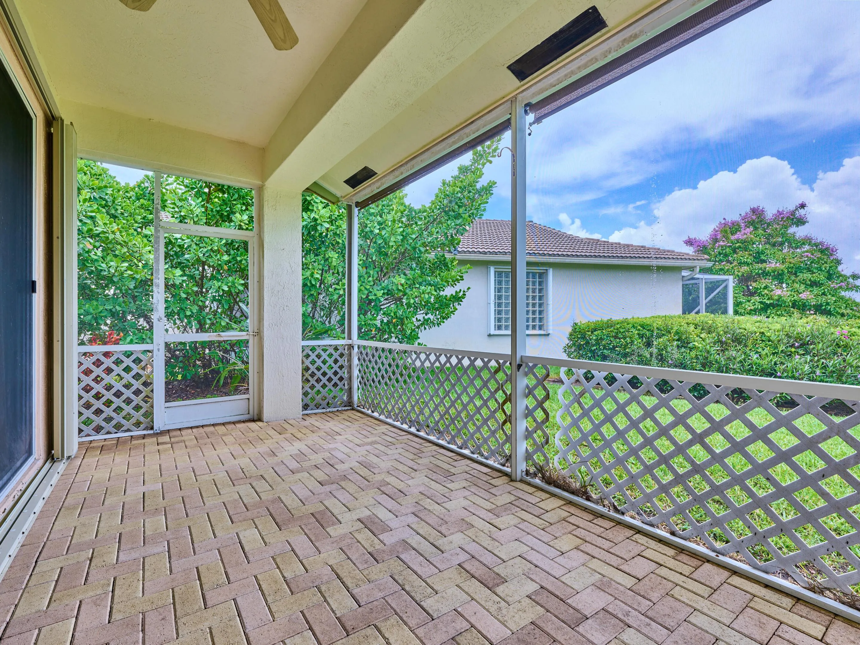 Screened patio