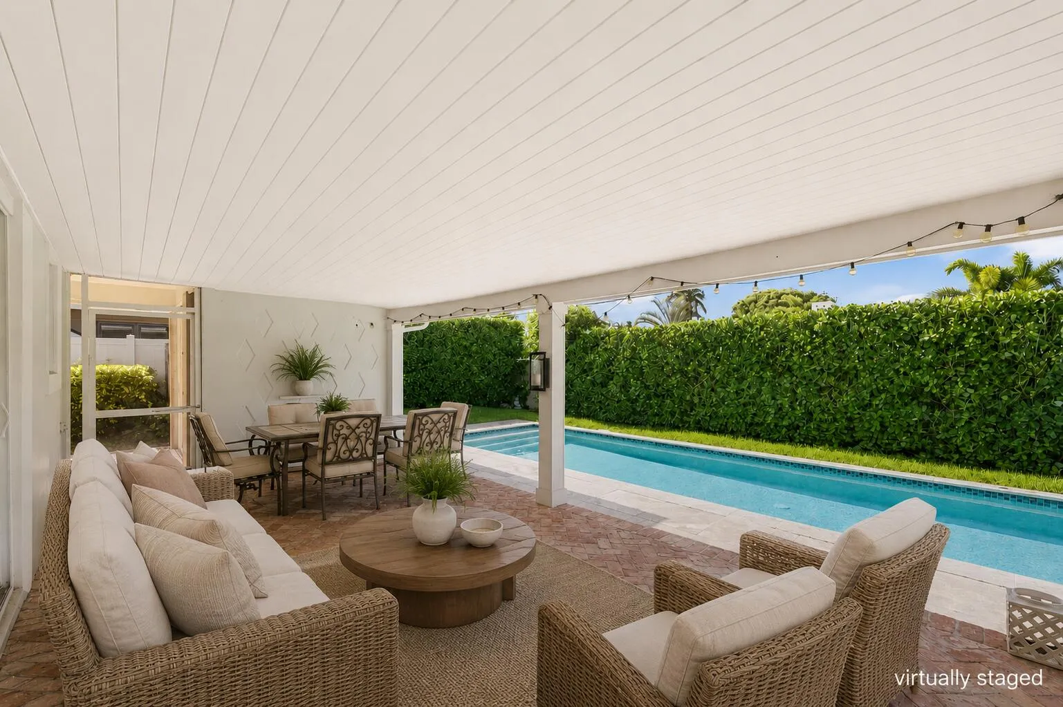 Patio and Pool area