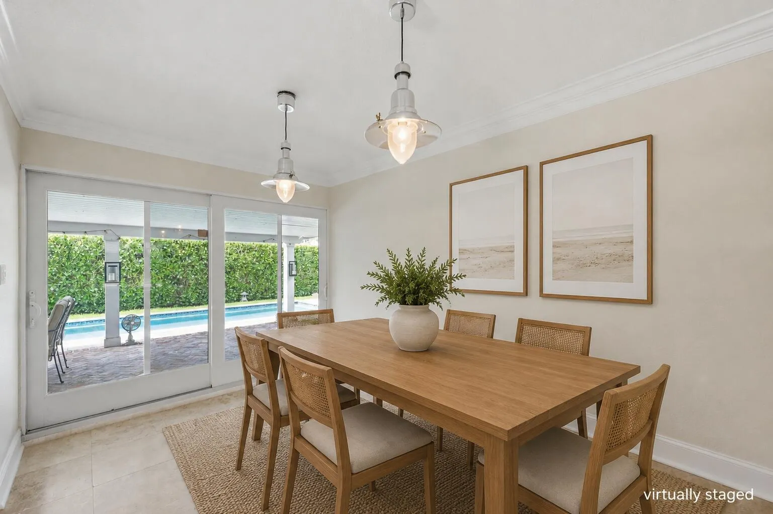 Dining Room Virtually Staged
