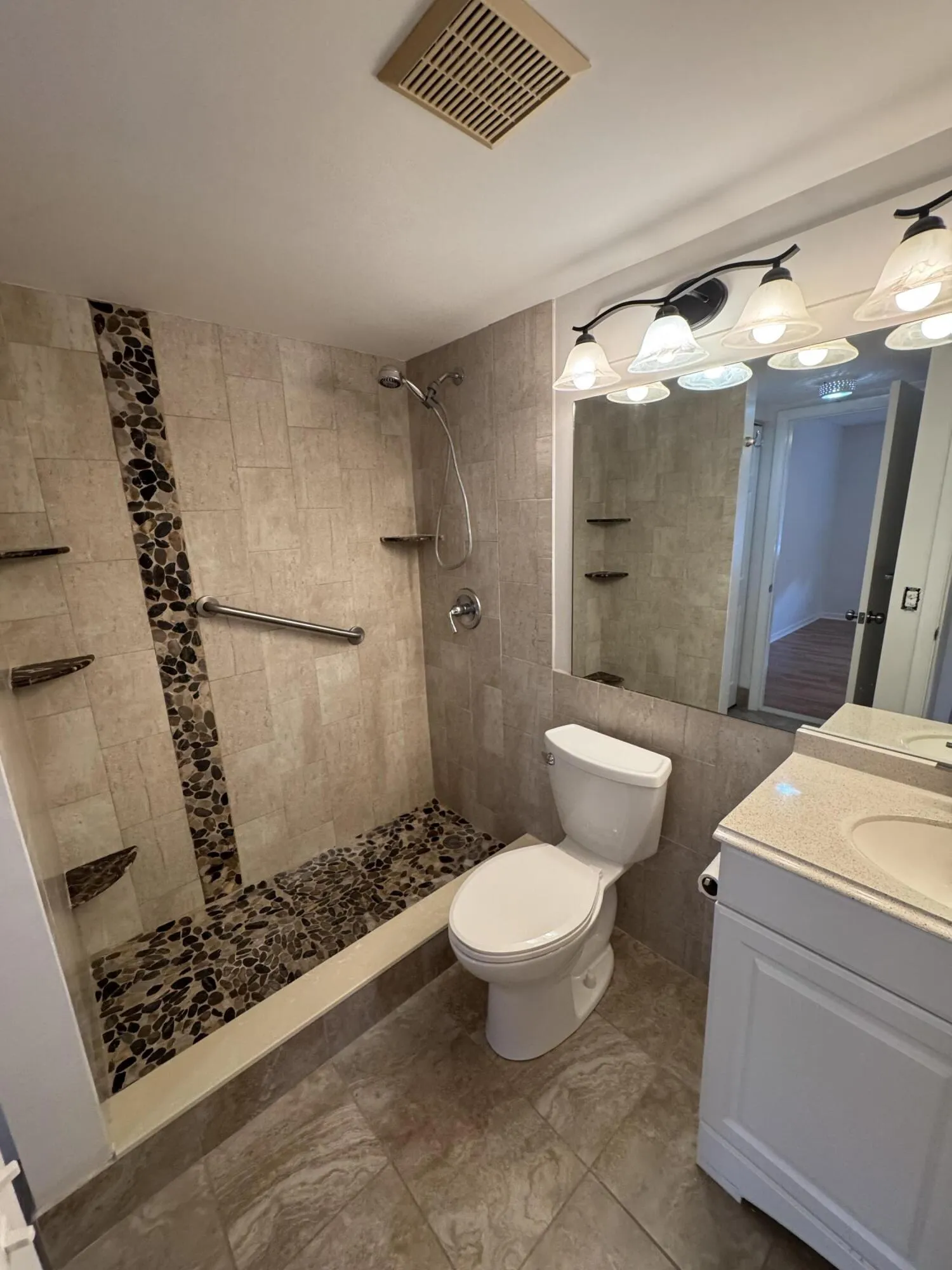 Updated remodeled bathroom