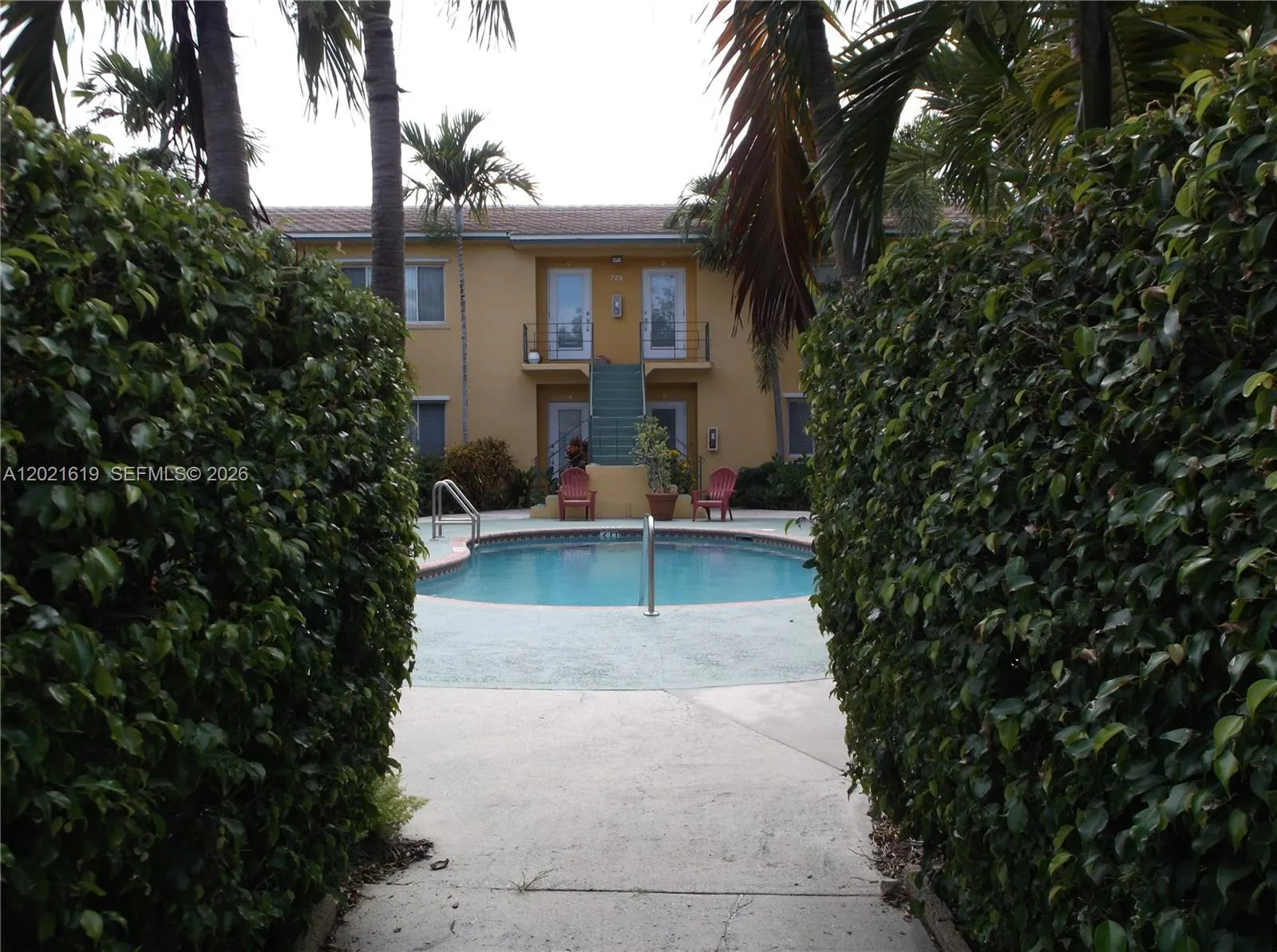 front courtyard