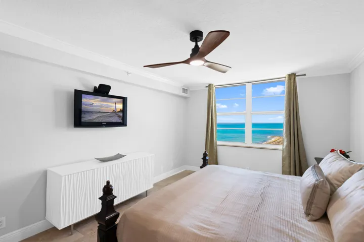 Gorgeous views from the larger bedroom.