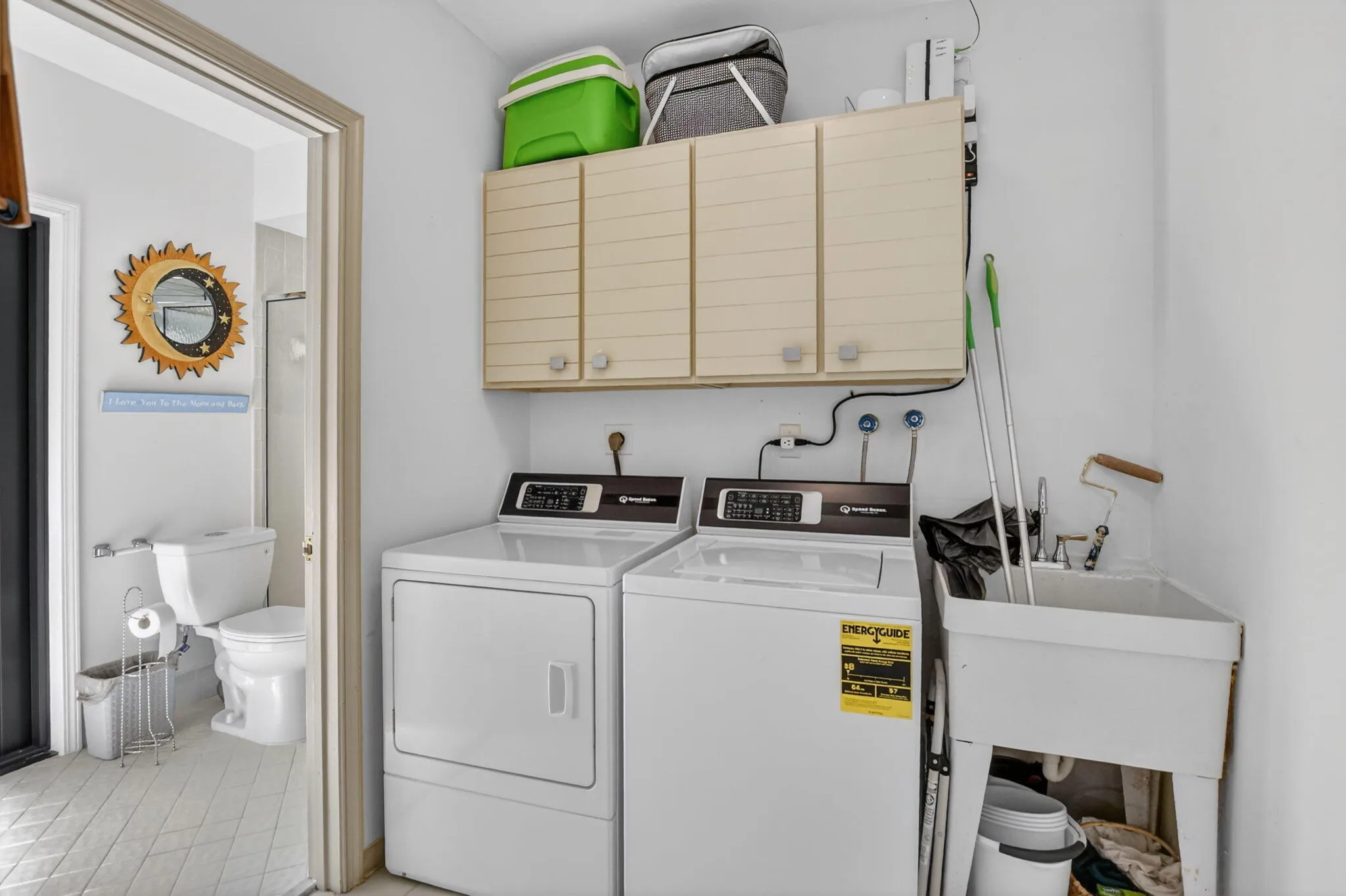 Laundry room off kitchen