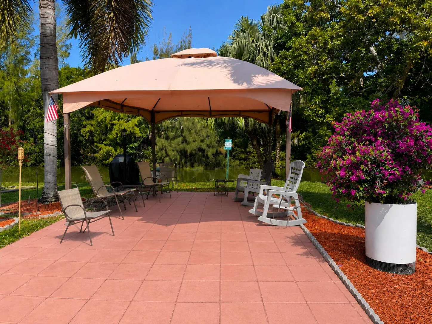 back Gazebo area