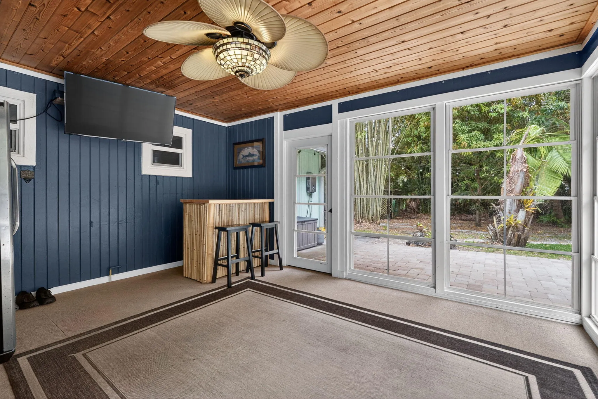 Closed Patio with bar