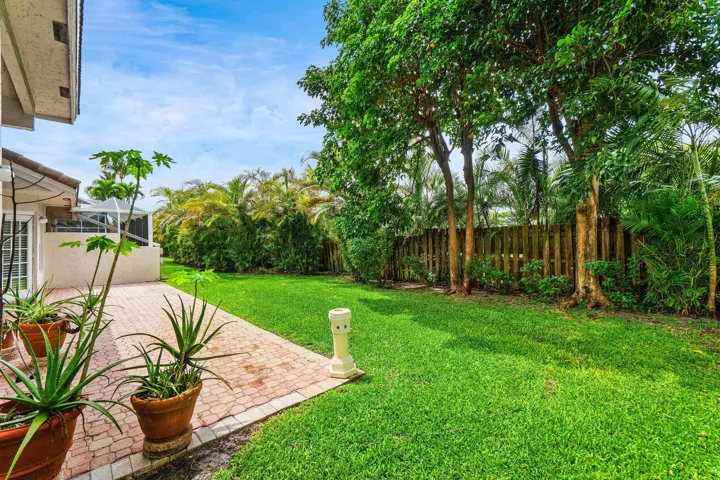 Oversized backyard