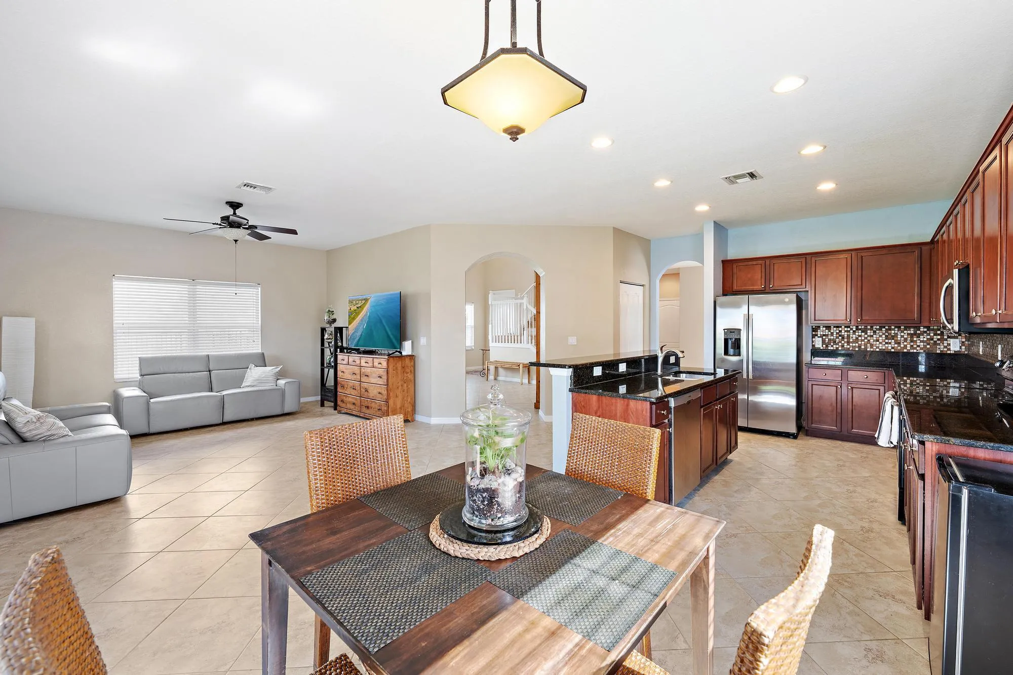 Dining, Living & Kitchen