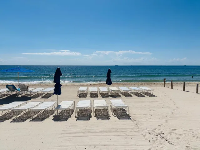 Atlantic Ocean, with over 400 feet of wide private beach