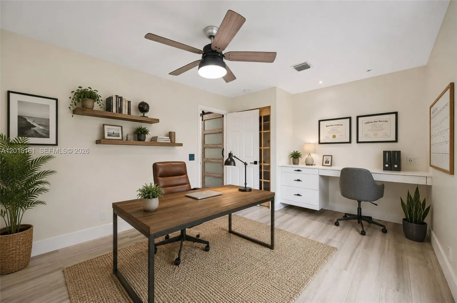 Virtually Staged 4th bedroom