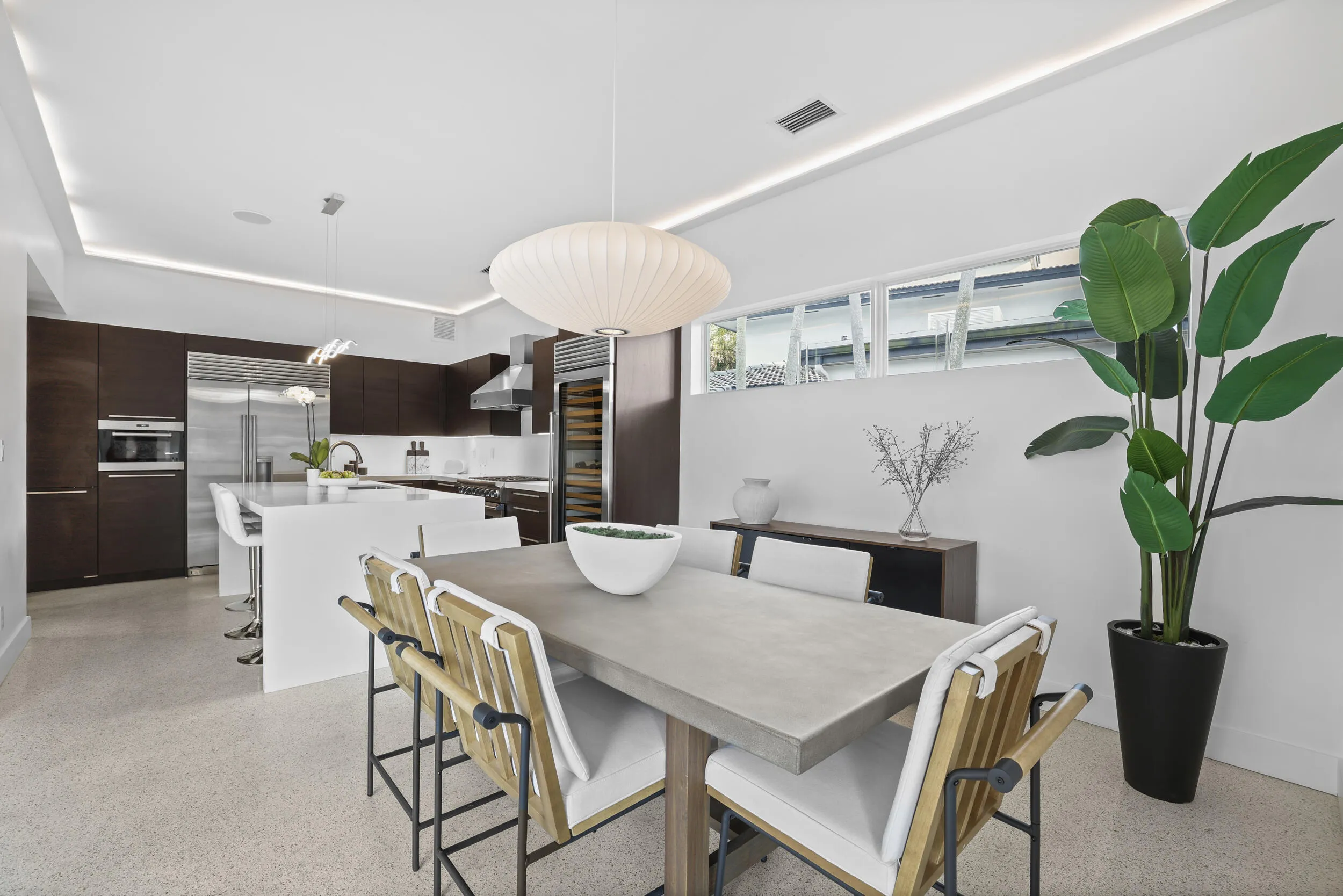 Open Kitchen and Dining Room