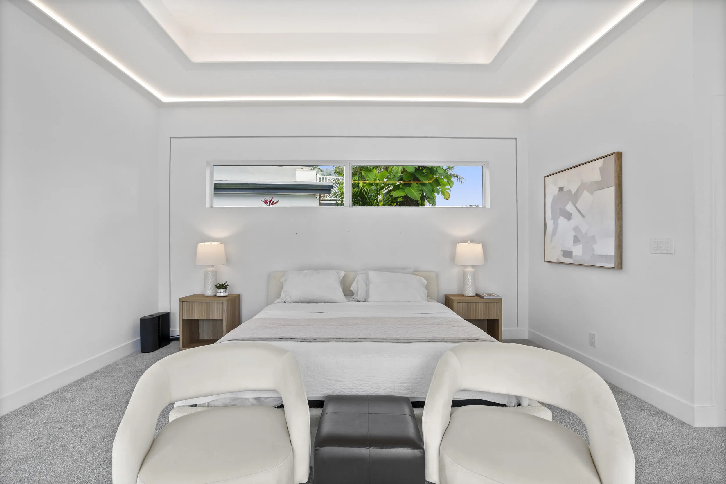Primary Bedroom Custom Tray Ceilings with LED Lighting
