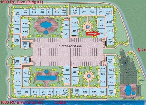 Site Plan Showing Unit Location