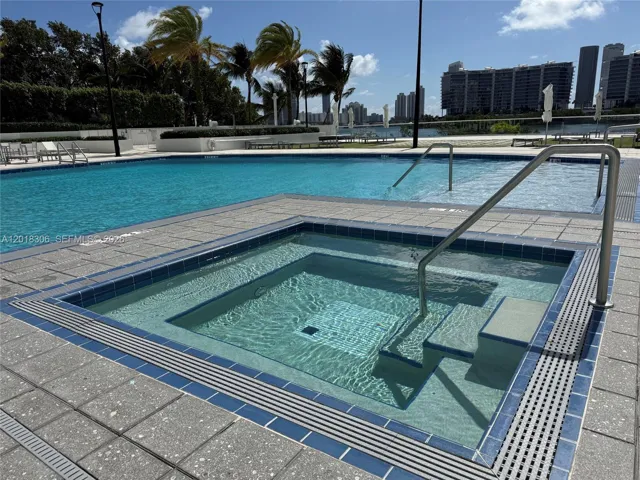 Spa in main pool