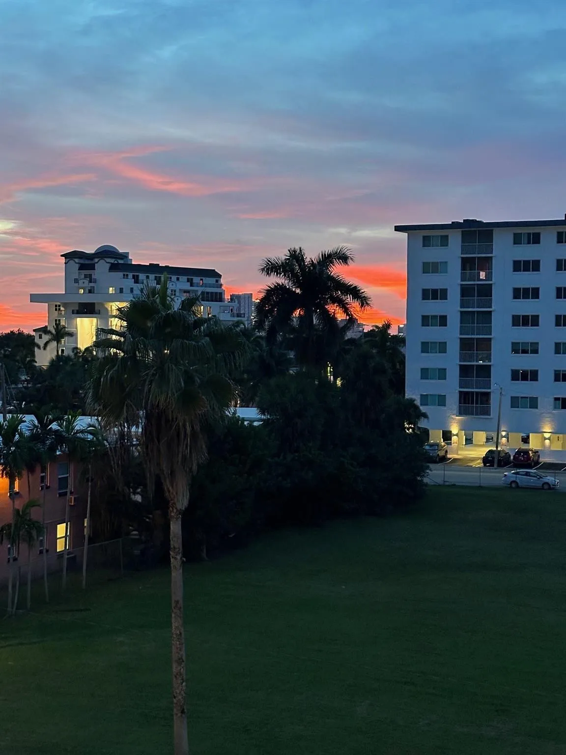 Sunset view from Private Balcony