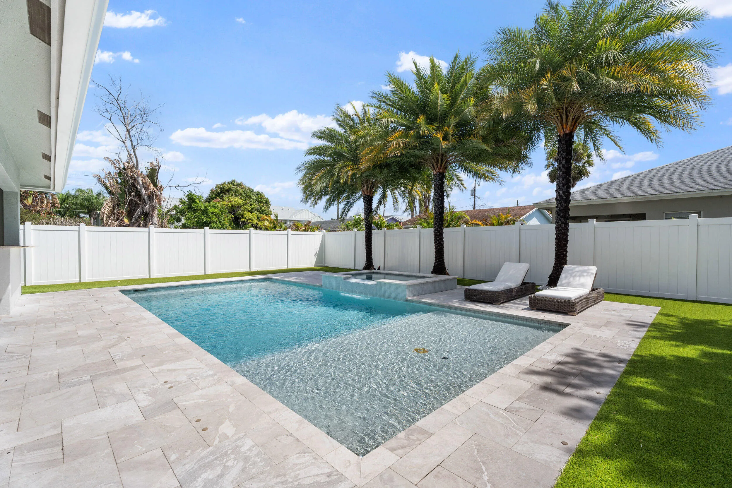 Travertine Patio