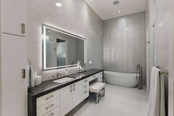her bathroom