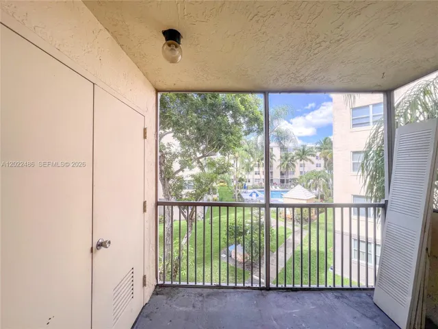 Balcony with storage