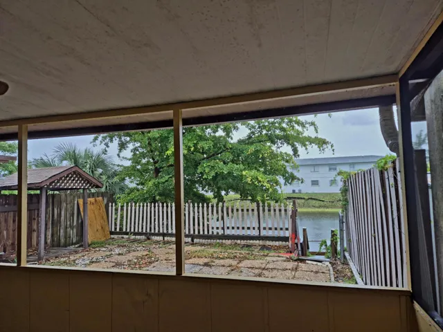 view from patio
