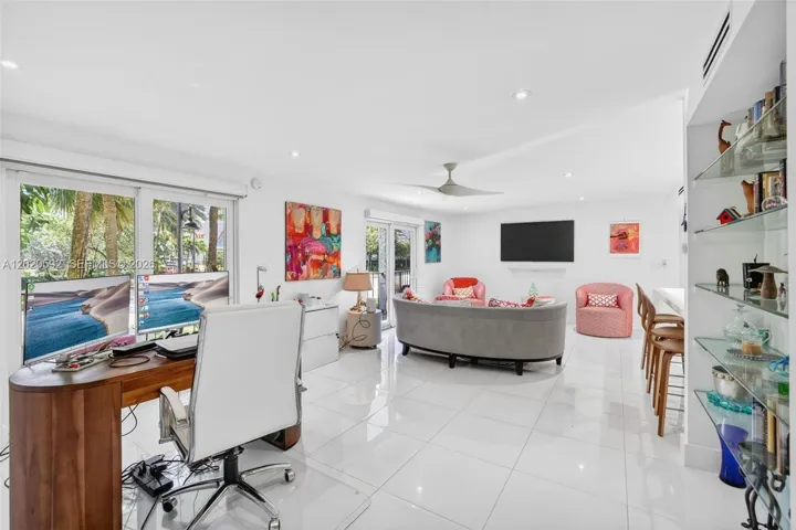 2nd bedroom opened to make large living area and office