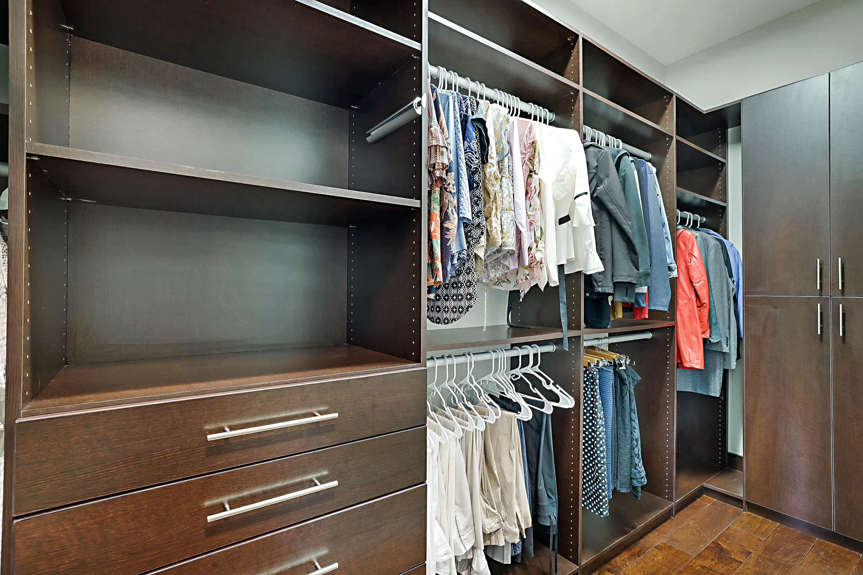 Closets with built-ins