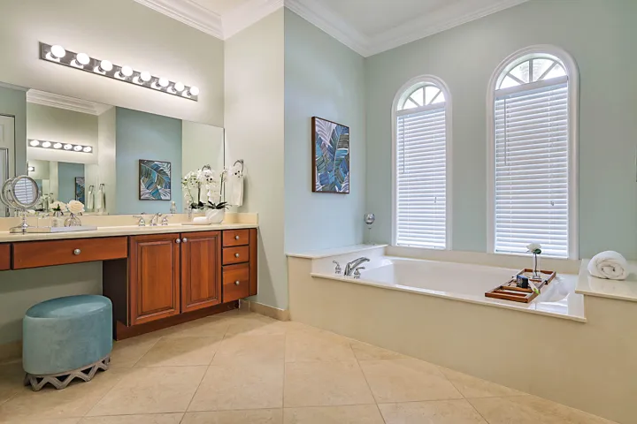 Primary bath with vanity