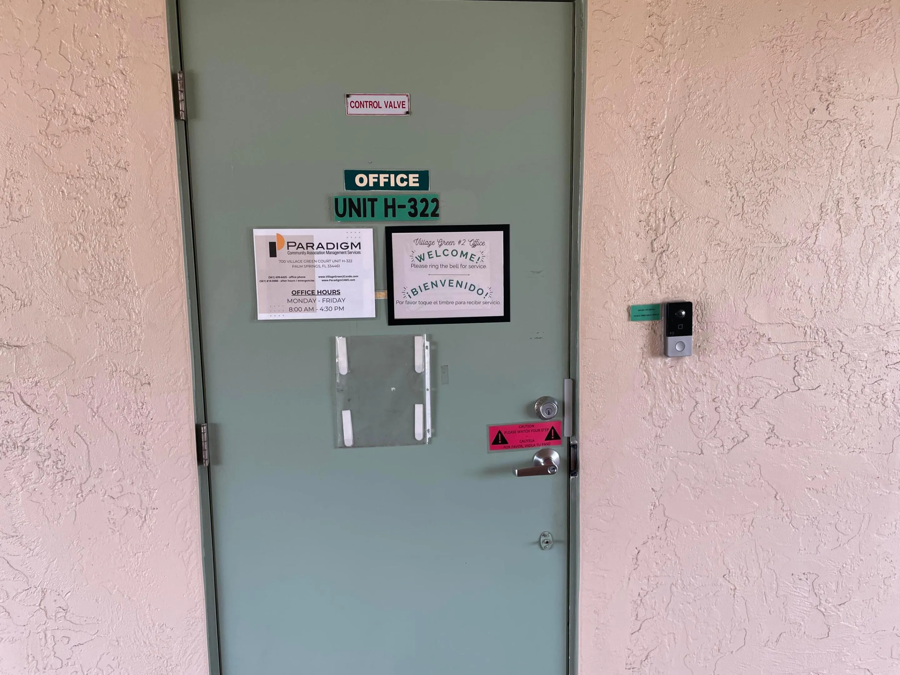 Condo office on third floor