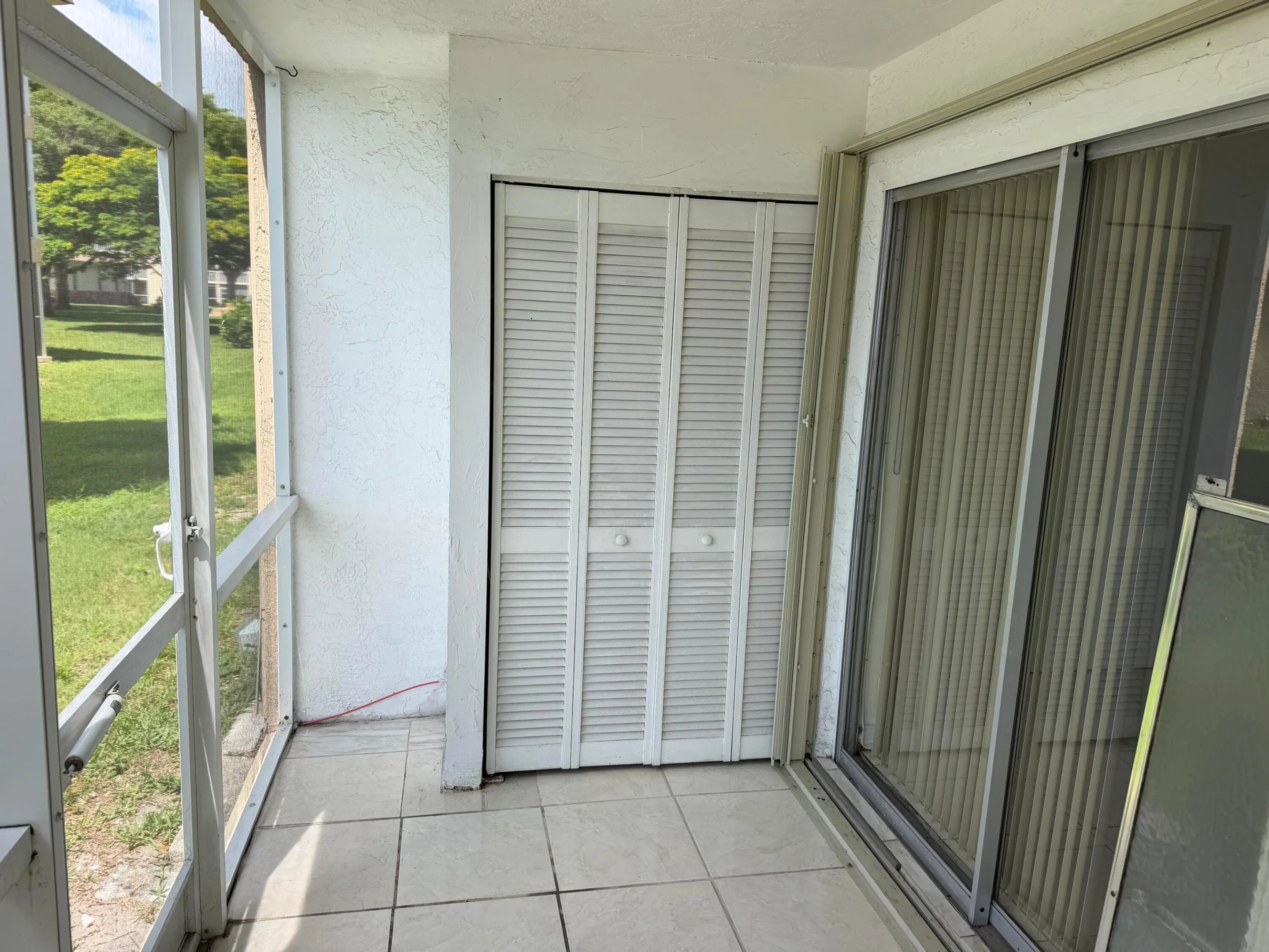 Closet out on porch