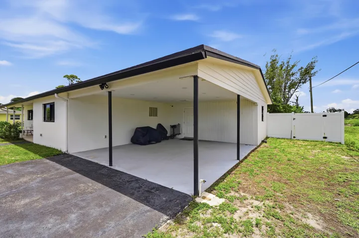 Attached Carport fits 2 vehicles