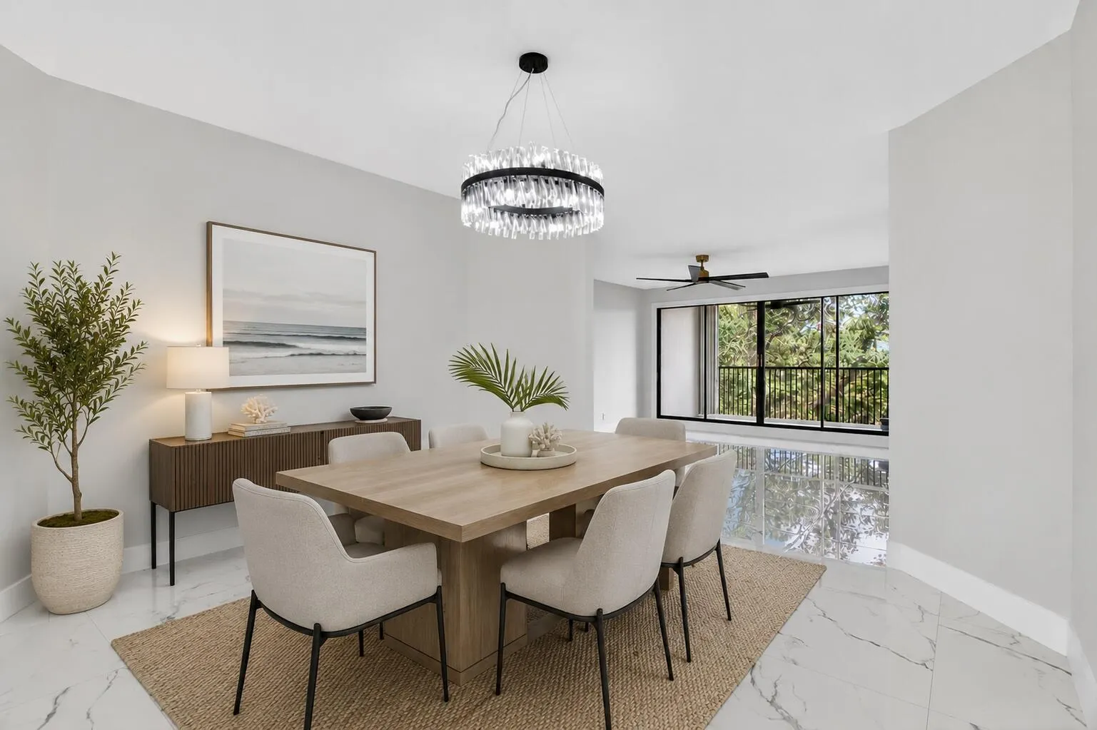 Virtually Staged Dining Room