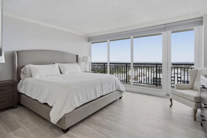 Northwest View from Master Bedroom - New Porcelain Flooring