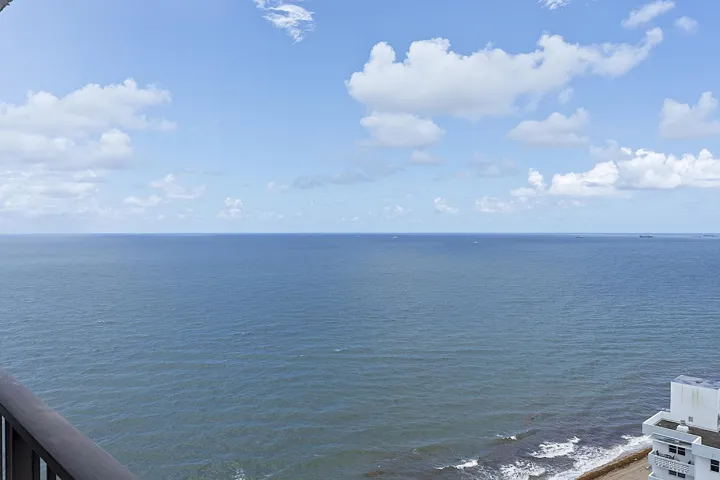 Expansive Southeast Ocean View from large balcony