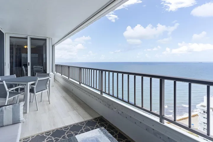Large Balcony with Southeast Ocean View
