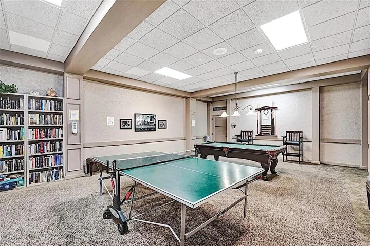 Ping Pong, Pool Table and Library