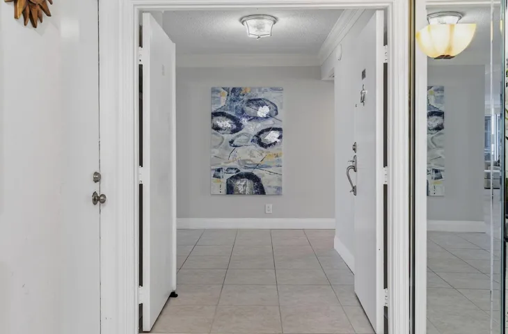 Entrance into unit from the semi private elevator
