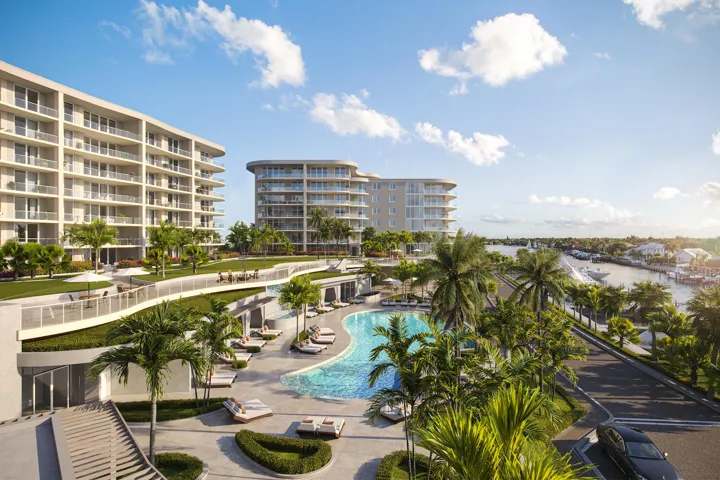 Garden Terrace to Pool and Intracoastal Waterway