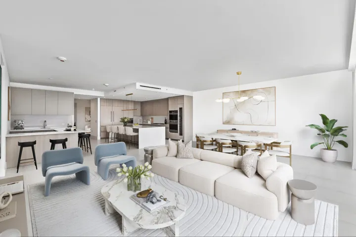 Virtually Staged Living Room