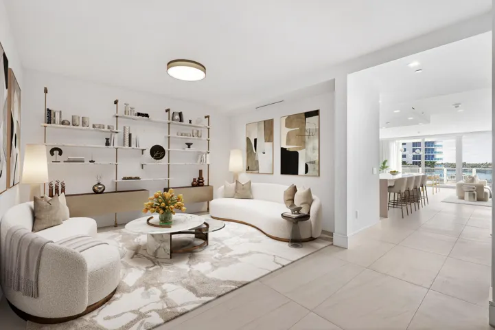 Virtually Staged Office/Den