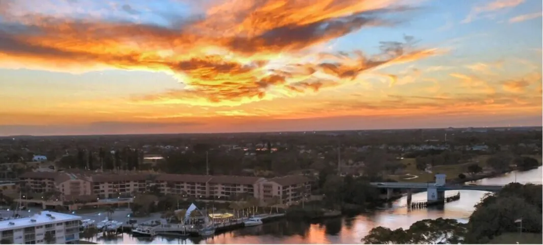 Sunset over the Parker Bridge
