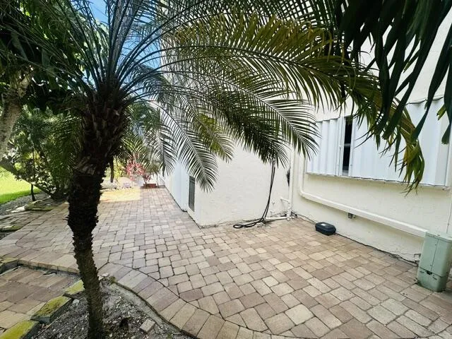 large wrap around patio with plenty of room for entertaining