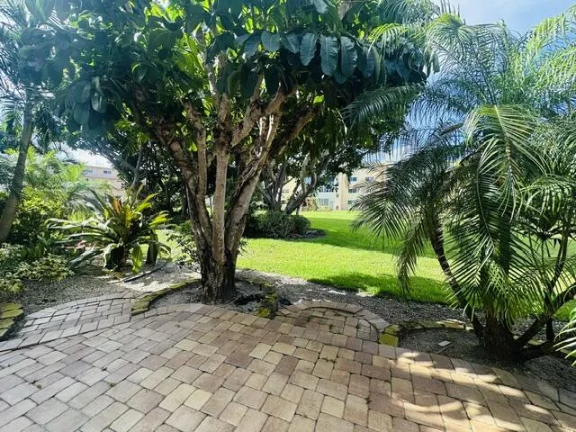 owners patio over looking beautiful green area