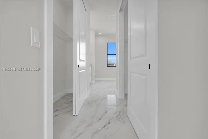 Master bedroom closets