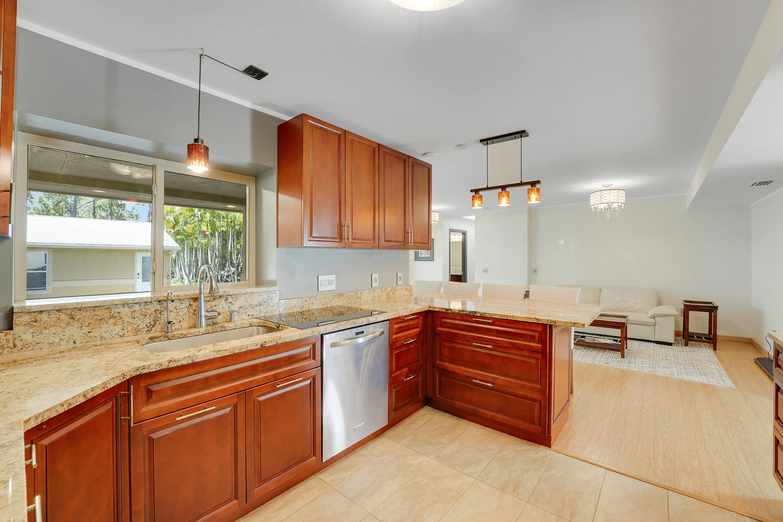 Kitchen / Cherry Wood Cabinets
