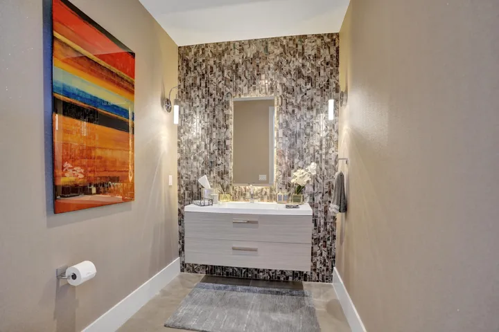Powder room off Foyer