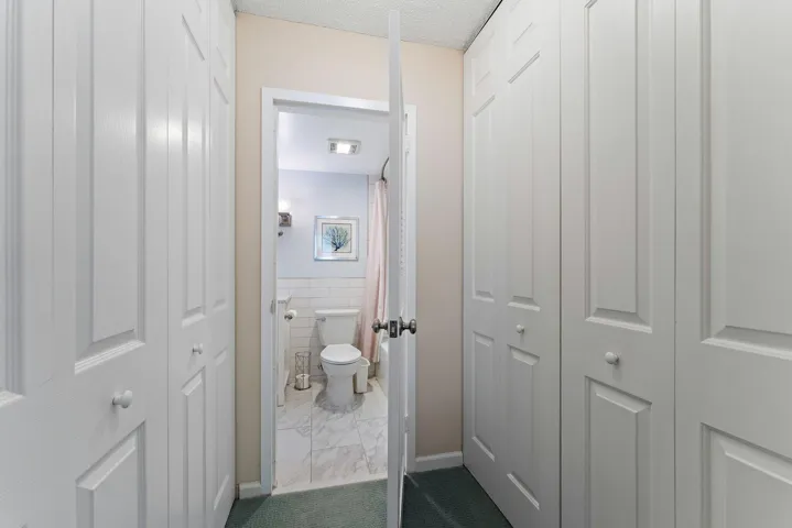 Secondary bedroom closets