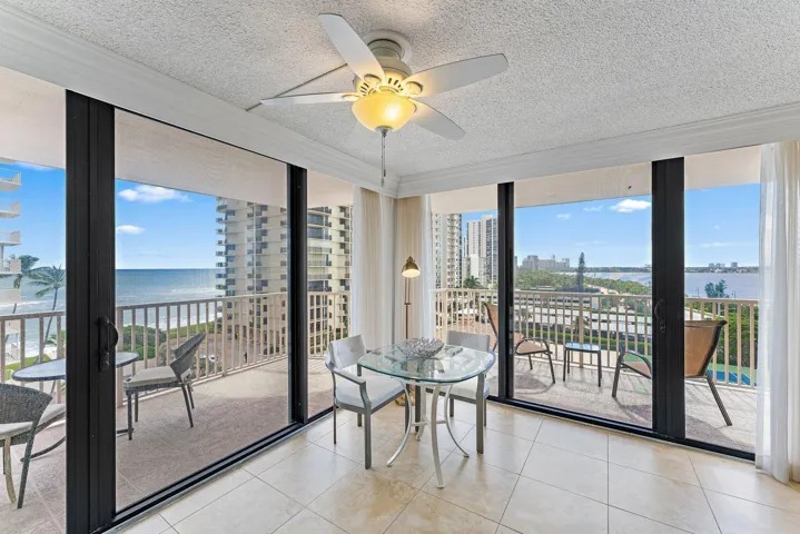 Corner unit balcony views