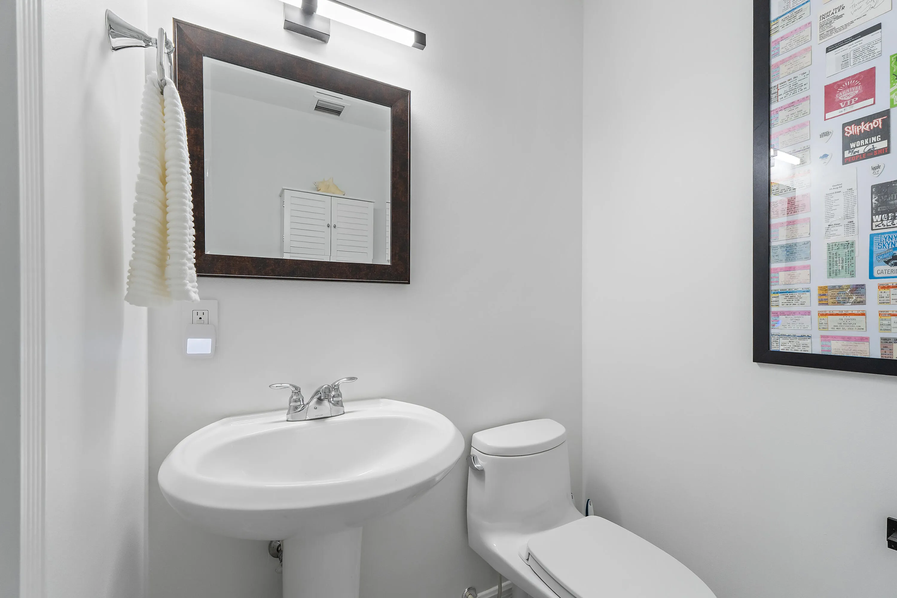 Powder Room off Living Room