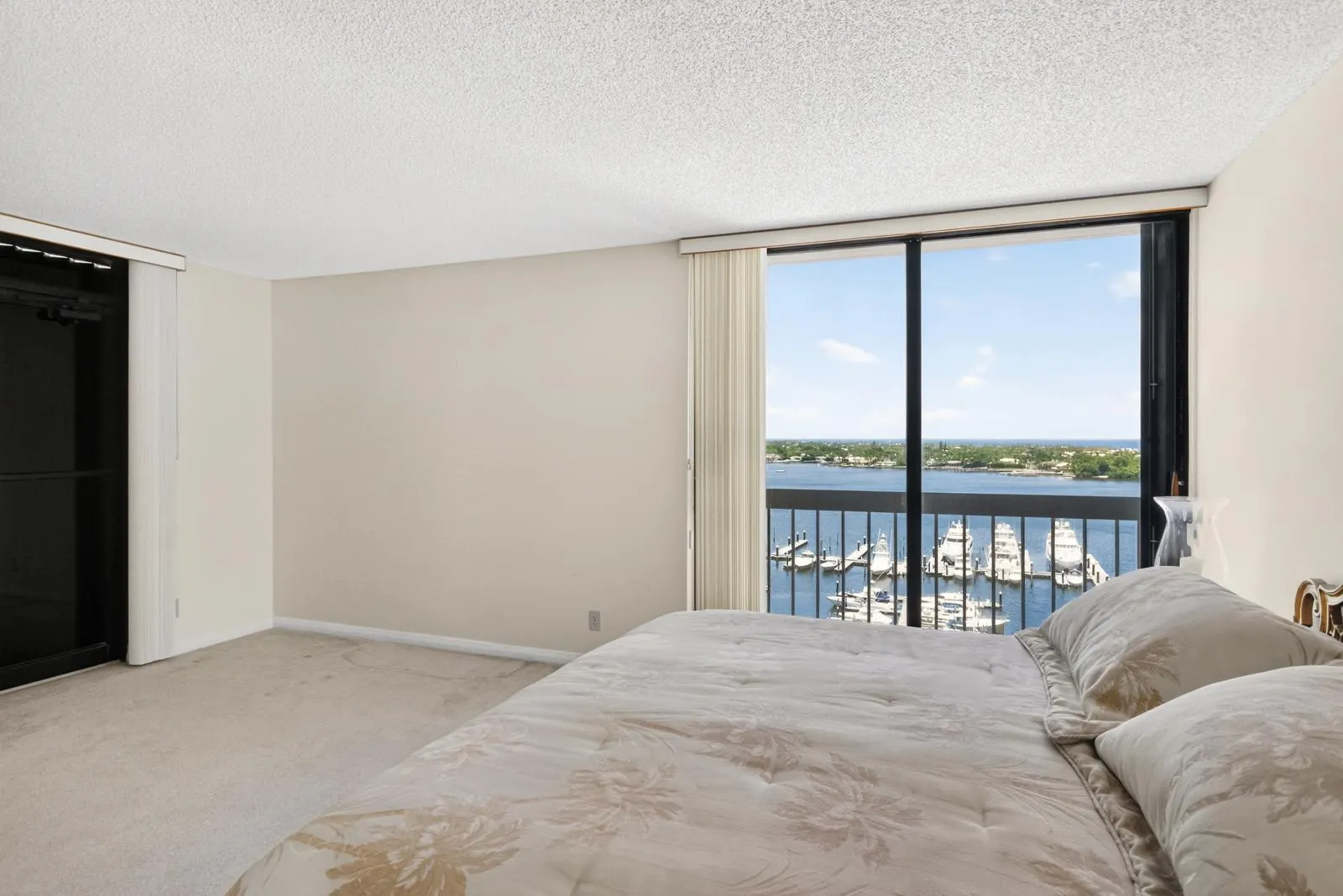 Ocean and Marina views and access to covered balcony