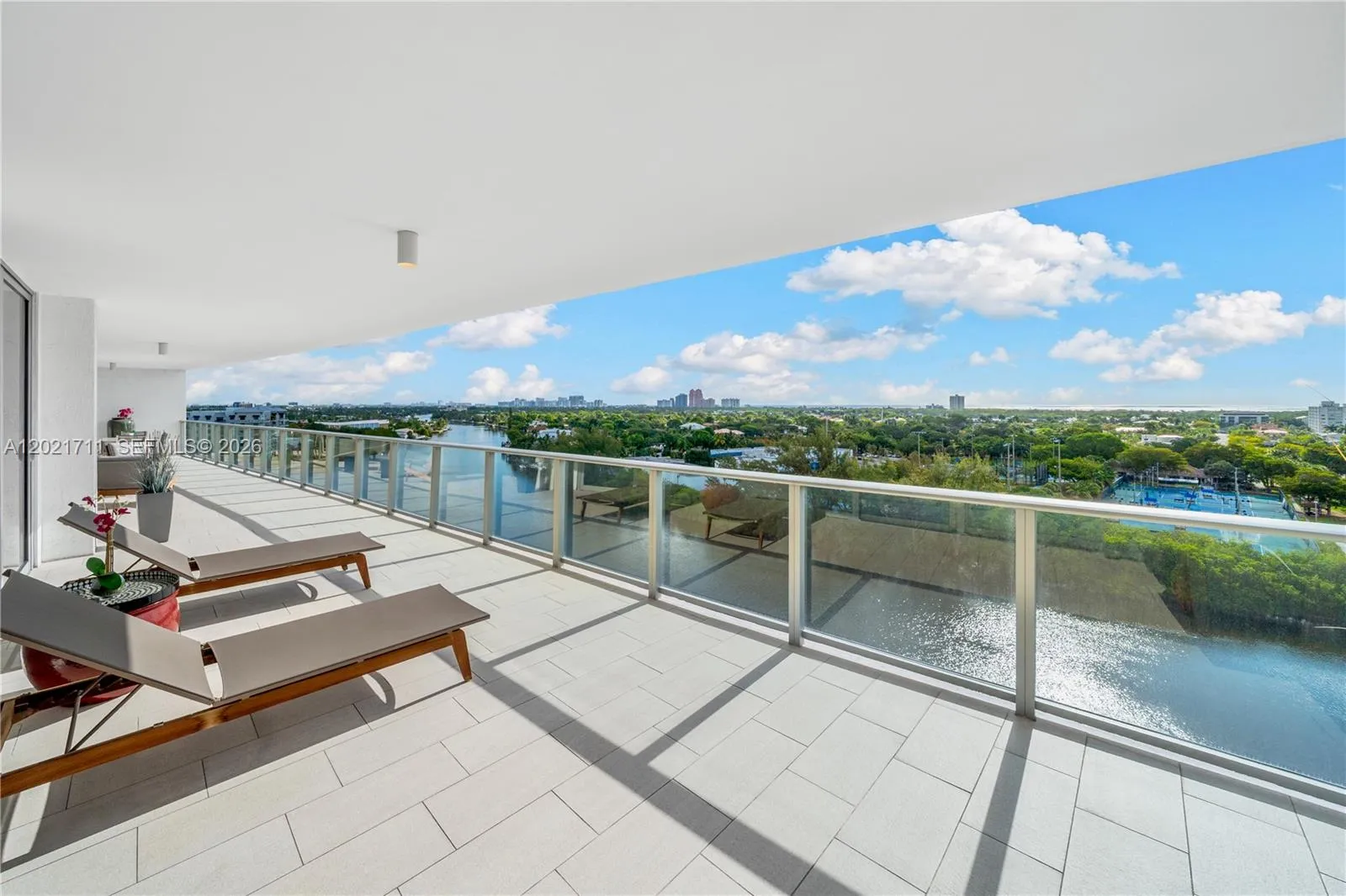 72' Long, 12' Deep Private Terrace