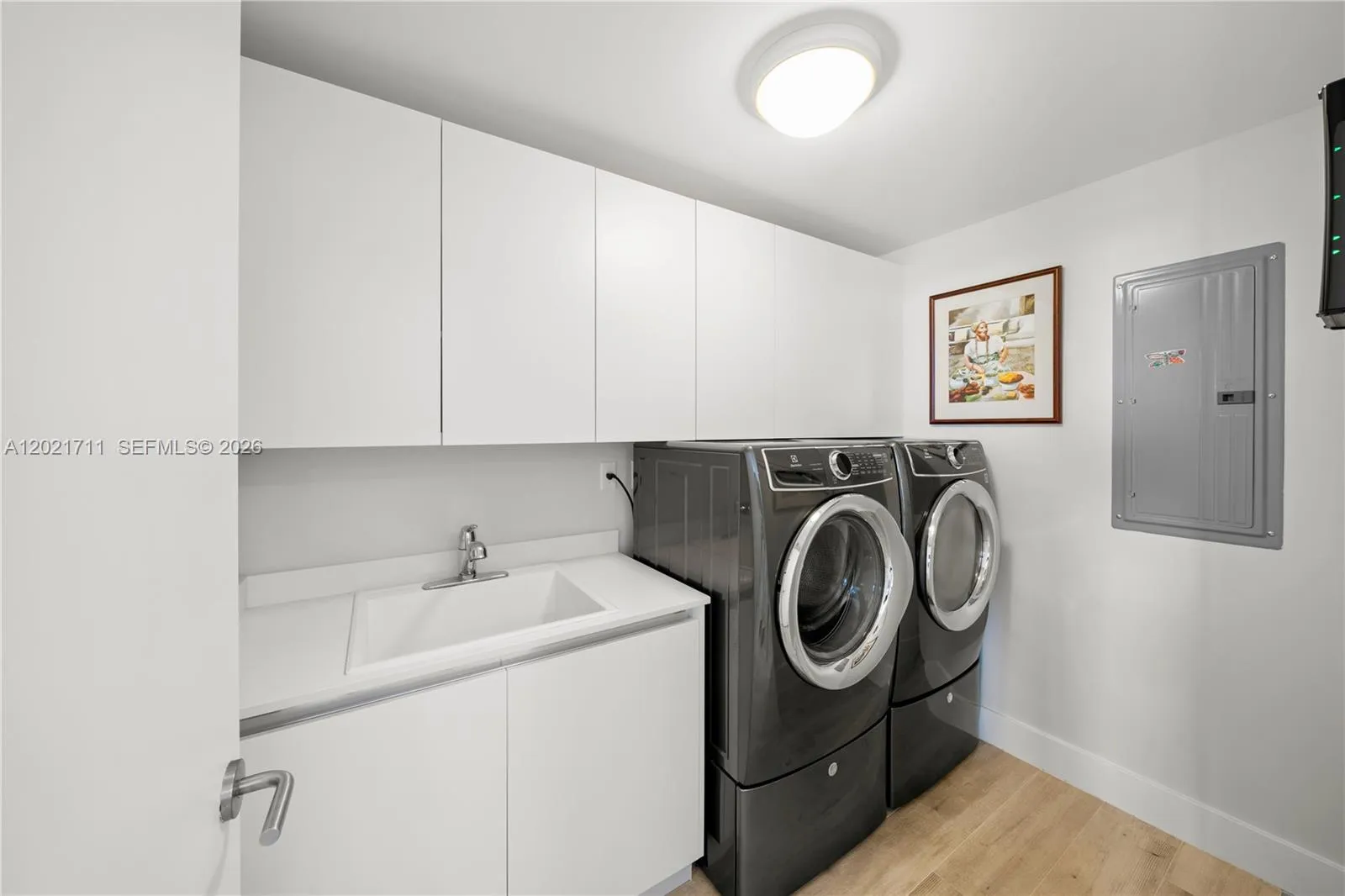 Laundry with utility sink